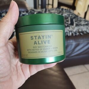 New Paddywax Green Stayin' Alive Soy Wax Candle 5.5oz